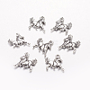 Tibetan Style Antique Silver Alloy Horse Pendants X-TIBEP-E131-AS-2