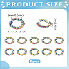 8Pcs 304 Stainless Steel Open Jump Rings STAS-LP0004-81-2