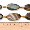 Natural Banded Agate Beads Strands G-F825-H01-03B-4