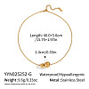 Minimalist 304 Stainless Steel Snake Chain Double Round Ball Pendant Necklaces for Women MF4676-1-1