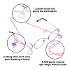 4Pcs 4 Colors Eyeglasses Chains AJEW-BY0001-03-4