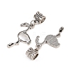 Alloy European Dangle Charms PALLOY-YW001-08-2