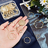 SUNNYCLUE 32Pcs 4 Style Alloy Linking Rings FIND-SC0002-39-3