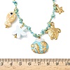 Ocean Theme Starfish Fish Turtle Shell Shape 304 Stainless Steel Pendant Necklaces NJEW-D344-03G-3