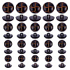 60Pcs 4 Style Plastic Shank Buttons BUTT-HY0001-19A-1