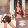 4Pcs Alloy Star with Word Sheriff Brooch Pin for Costume Accessories JEWB-FG0001-52A-5