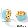 Brass Enamel Hoop Earrings CM4062-3-1