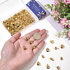 80Pcs 8 Styles Tibetan Style Alloy Cord Ends FIND-SC0022-17-3