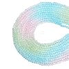 10 Strands Transparent Gradient Color Glass Beads Strands GLAA-CJ0002-09B-1