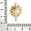 Brass Micro Pave Clear Cubic Zirconia Pendants X-KK-U065-13G-3