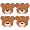 Computerized Embroidery Polyester with Fur Iron on/Sew on Patches DIY-WH0671-397B-1