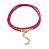 Nylon Milan Cord Necklace Making MAK-M028-01G-26-2