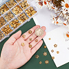 360Pcs 15 Style Tibetan Style Alloy Caps FIND-PH0018-49-3