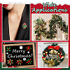 100Pcs 4 Styles Christmas Opaque & Transparent Resin Cabochons RESI-NB0002-15-5