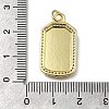 Brass Micro Pave Cubic Zirconia Pendants KK-C090-16G-3