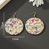Acrylic Glitter Dangle Earrings for Women FS-WGAA719-01-4