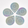 DanLingJewelry 201 Stainless Steel Filigree Big Pendants STAS-DL0001-10-1