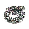 Transparent Electroplate Glass Beads Strands EGLA-F150-HP03-2