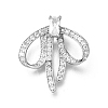 925 Sterling Silver Pave Clear Cubic Zirconia Pendants STER-P067-04P-1