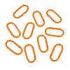 10Pcs Alloy Spring Gate Rings FIND-TA0009-25C-2