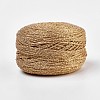 Shiny Round Metallic String Thread Cotton Cords OCOR-WH0028-02-1