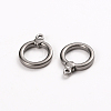 Tarnish Resistant 304 Stainless Steel Toggle Clasps Parts STAS-D142-04B-P-2