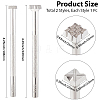 2Pcs 2 Styles DIY Alloy Steel Leathercraft Stamps TOOL-GF0003-53A-2