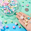 140G 7 Styles Opaque ABS Plastic Beads MACR-TA0002-82-6