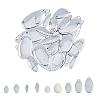 SUPERFINDINGS 60Pcs 10 Style Teardrop & Horse Eye & Oval Iron Fishing Lures DIY-FH0005-25-1