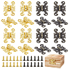 8Pcs 2 Colors Alloy Hinge FIND-GA0007-01-1