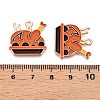 Thanksgiving Day Theme Alloy Enamel Pendants X1-ENAM-T020-35F-3