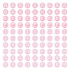 100Pcs 5 Styles Transparent Acrylic Beads TACR-TA0001-54B-1