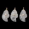 Natural Quartz Carved Pendants G-H357-05G-09-1