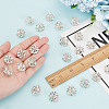 30Pcs Alloy Rhinestone Shank Bottons BUTT-HY0001-14S-5