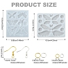 DIY Butterfly Pendant Silicone Molds for DIY Earring Making DIY-YW0009-84-2