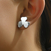 Fashionable Stainless Steel Clover Stud Earrings OT0775-3