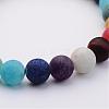 Natural Amazonite & Gemstone Beads Stretch Bracelets BJEW-JB02509-04-2