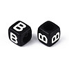 Initial Acrylic Horizontal Hole Beads OACR-ZX006-35B-2
