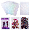 50Pcs Double Face Laser Rectangle PE Cellophane Bags ABAG-TAC0013-14C-2