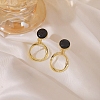 Alloy Enamel Dangle Earrings for Women FS-WG67811-90-1