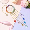 Teardrop Glass Pendant Decoration HJEW-JM02120-2