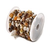 Handmade Natural Botswana Agate Nuggets Beaded Chains CHC-F020-04G-01-3