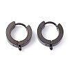 304 Stainless Steel Huggie Hoop Earrings Findings X-STAS-I167-01B-EB-1