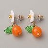 Resin Dangle Stud Earrings EJEW-WH0014-156-1