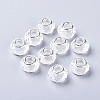 Faceted Glass European Beads GLAA-F082-B03-1