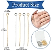 180Pcs 2 Colors Iron Eye Pins IFIN-FS0001-39-4