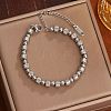 304 Stainless Steel Beaded Bracelets for Women WG0A43A-03-1