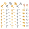 304 Stainless Steel Ball Stud Earring Findings STAS-PH0007-04-1
