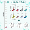 Knitting Row Counter Chains & Locking Stitch Markers Kits HJEW-AB00532-2