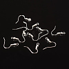 Silver Color Plated Brass Earring Hooks X-EC135Y-S-3